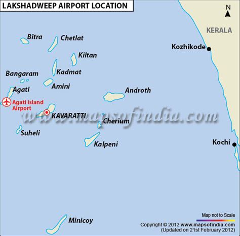 It is a group of about 36 islands and has a total land area of 32 square kilometers which is scattered over 30,000 square miles of the arabian. Lakshadweep Airport Map, Airport in Lakshadweep