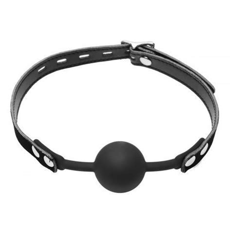 Bdsm Premium Hush Locking Silicone Comfort Ball Gag Bondage Leather Sandm Bdsandm Ms 848518017345 On
