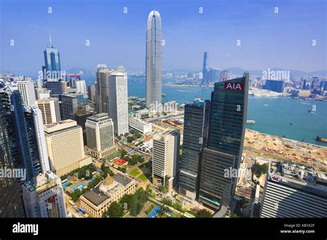 Skyscraper Central District Hong Kong Stock Photo Alamy