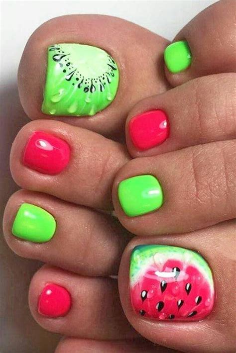 Watermelon granita is a delightful cross between a summer slushie and a sorbet and makes a refreshing dessert. Watermelon nail art | Pretty toe nails, Summer toe nails ...