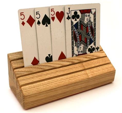 Playing Card Holder Diy Playing Cards Playing Card Holder Wood