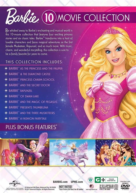 Barbie 10 Movie Classic Princess Collection Brand New 10 Disc Dvd Set