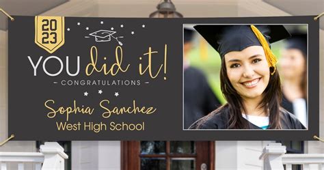 Custom Graduation Banners From 1499 On Groupon Personalize W Photos
