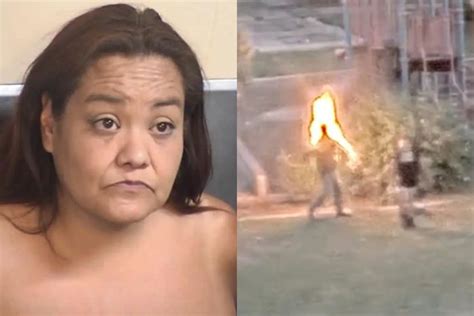 Watch California Woman Patricia Castillo Set A Man On Fire Hayti