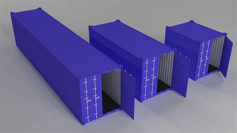 Shipping Containers 3d Model Cgtrader