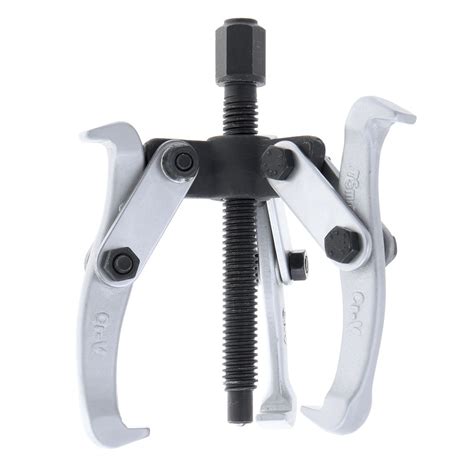 In this puller set, you will get standard sae size tools that will fit many types of jobs. 3 Inch Standard Chrome-Vanadium Steel Bearing Puller ...
