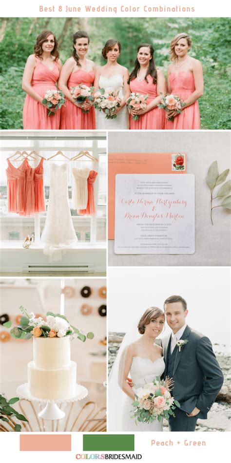 Best 8 June Wedding Color Combinations For 2019 Colorsbridesmaid