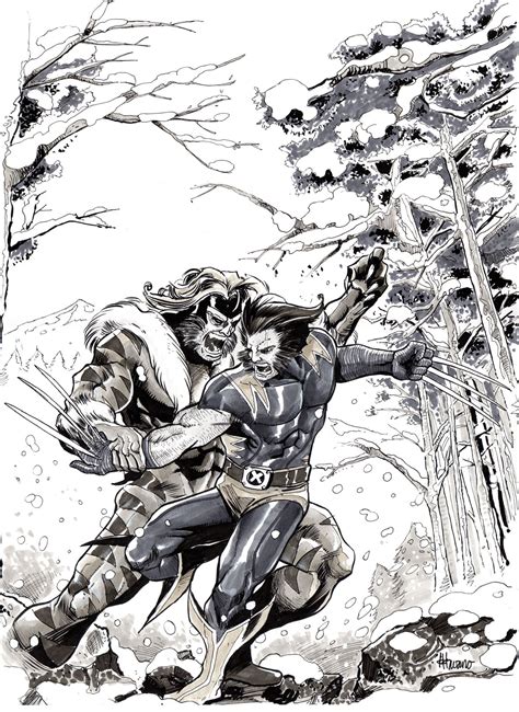 Wolverine Vs Sabretooth By Ickhwano On Deviantart