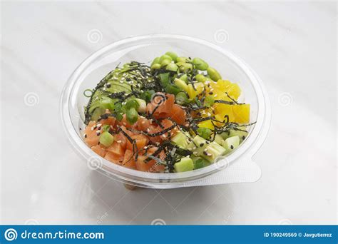 Poke Hawaiian Dish Raw Fish Salad Served As An Appetizer Or Main