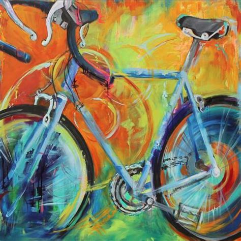 Bicycle Art Pop Art Cycle Art Colorful Bike Bike Painting