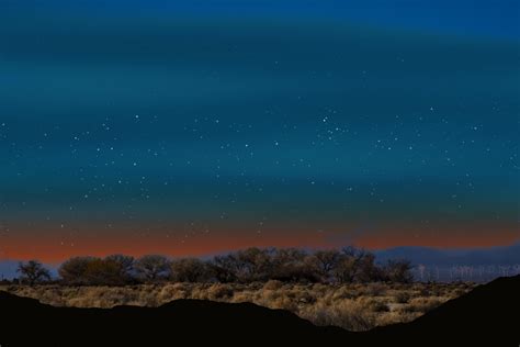 Desert Night Landscape Free Stock Photo Public Domain Pictures