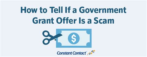 How To Tell If A Government Grant Offer Is A Scam Constant Contact
