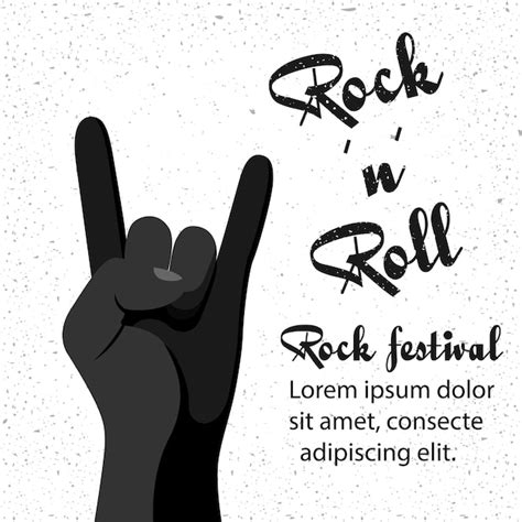 Premium Vector Rock And Roll Poster