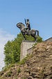 Statue of King Vakhtang Gorgasali in Tbilisi, Georgia Stock Photo ...