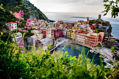 Watching The Sunrise In Vernazza Cinque Terre Italy By Cocoa Laney Oh