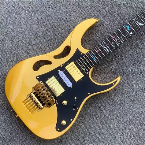 New Arrival Ibanez Yellow Pia3761 Electric Guitar Gold Hsh Pickups Gold