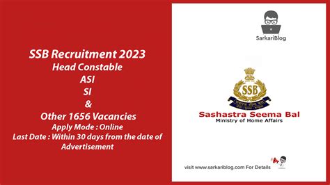 Ssb Communication Si Asi Constable Hc Recruitment Posts Hot Sex Picture