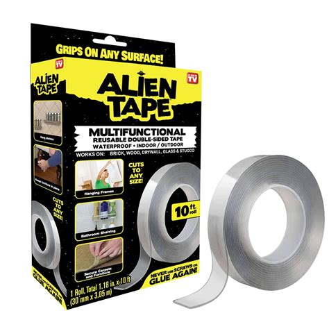 Alien Tape Nano Tape Multipurpose Removable Adhesive Transparent Double