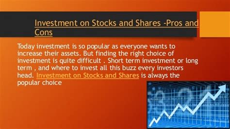 Investment On Stocks And Shares Pros And Cons