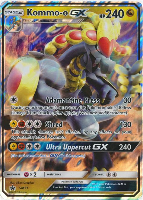 By default, only card names, sets, and numbers will be matched in the search results. Pokemon Kommo-O GX SM71 Ultra Rare Black Star Promo Card ...