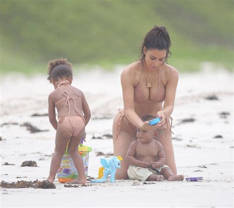 Kim Kardashian Flaunts Slimmed Down Post Baby Bod In Nude Jumpsuit My