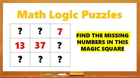 Math Riddles Solve This Magic Square Puzzle In 20 Seconds