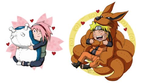 Naruto And Sakura Peluches Hugs Colored Sketch By Bollybauf Chan On