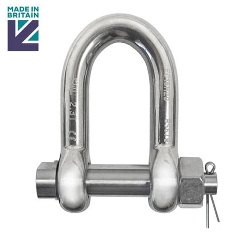 D Shackle With E Type Safety Pin Stainless Steel S3i Group