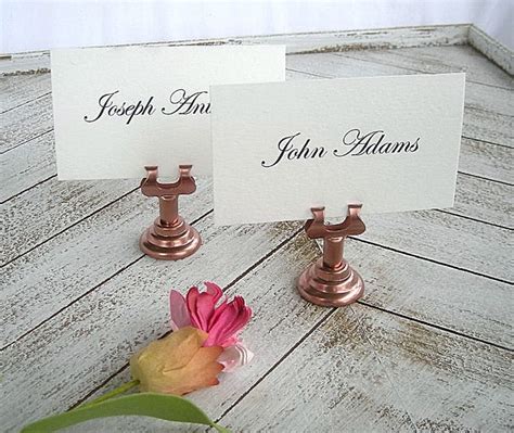 Gold Table Card Holders Rose Gold Place Card Holders Wedding Etsy