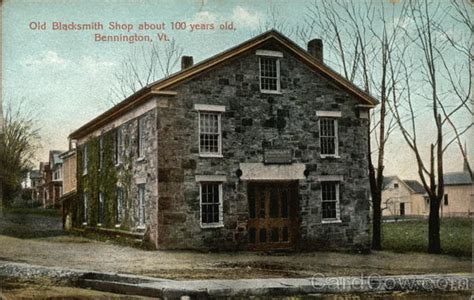 Old Blacksmith Shop About 100 Years Old Bennington Vt Postcard