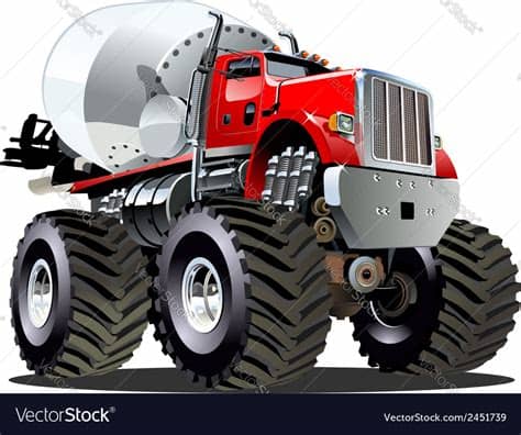 Whether you're a global ad agency or a freelance graphic designer, we have the vector graphics to make your project come to life. Cartoon Mixer Monster Truck Royalty Free Vector Image