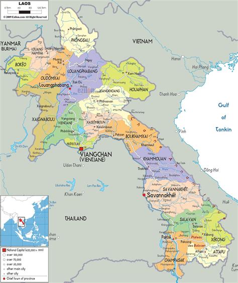 This Is A Map Of Laos Map Of Laos Laos Map