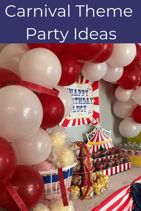 Carnival Theme Party Ideas Pin