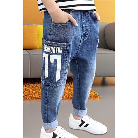 Unomatch Kids Boys Loose Fit Graphic Design Casual Jeans Walmart