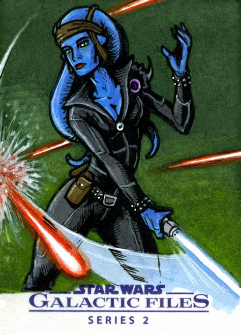 Drawn Under Star Wars Galactic Files Series 2 Sketchcard Alema Rar