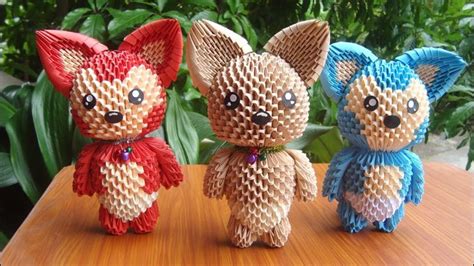 How To Make 3d Origami Fox Diy Paper Fox Handmade Decoration