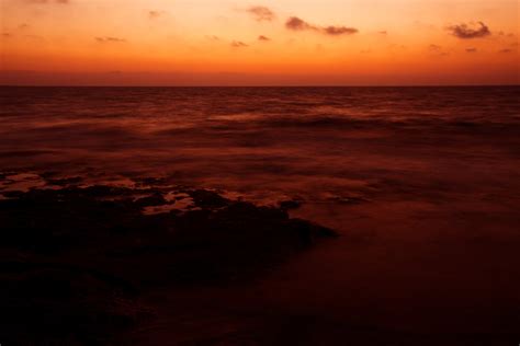 Gambar Pantai Laut Air Alam Batu Lautan Horison Cahaya Awan