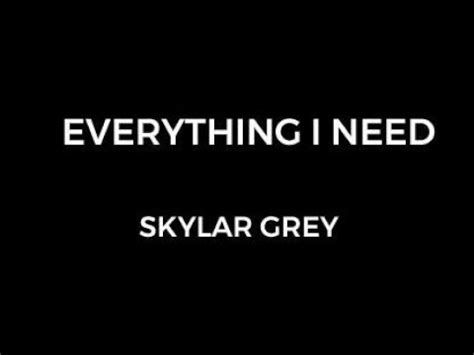 I need a doctor explicit instrumental version originally performed by dr dre feat eminem skylar grey various artists. Skylar Grey - Everything I Need (Film Version) Lyrics ...