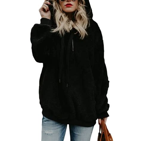 4xl Plus Size 2018 Women Autumn Winter Sweatshirt Thick Warm Hooded