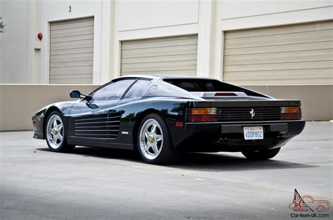 1988 Ferrari Testarossa Triple Black 22k Miles Brembo Brakes 3 Piece Wheels