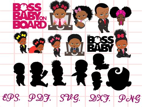 Boss Baby Svg Afro Boss Baby Svg Afro Boss Baby Silhouette Etsy In My