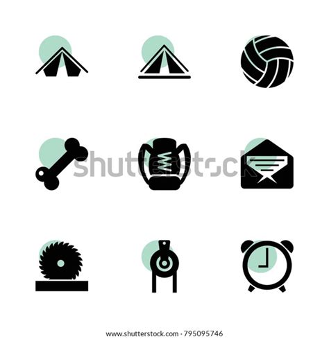 Single Icons Vector Collection Filled Single Stock Vector Royalty Free