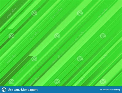 Abstract Green Background With Green Stripes Stock Vector
