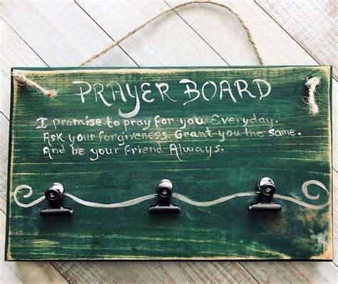 55 X 9 Wood Sign Handcrafted Prayer Board Hand Painted Etsy