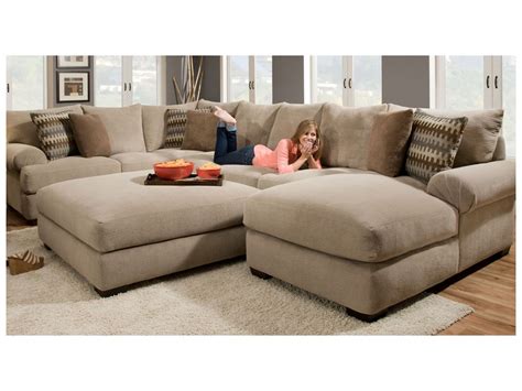 Large And Big 2 Piece Sectional Sofa With Chaise 