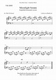 Free easy piano sheet music, Moonlight Sonata by Beethoven