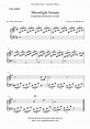 Free Printable Sheet Music: Free easy piano sheet music, Moonlight ...