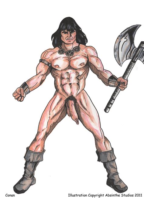 Rule 34 Abs Armband Axe Black Hair Conan Conan The Barbarian Series