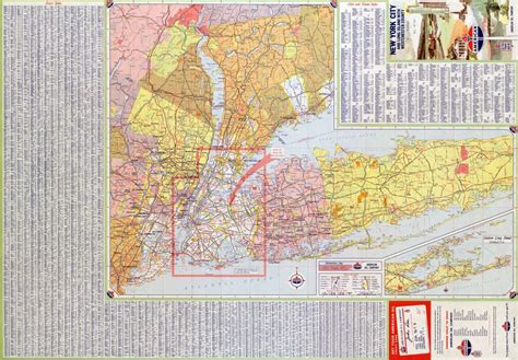 Large Detailed Roads And Highways Map Of New York City USA And
