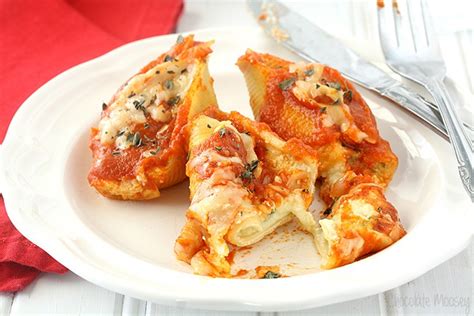 Three Cheese Stuffed Shells For Two Homemade In The Kitchen